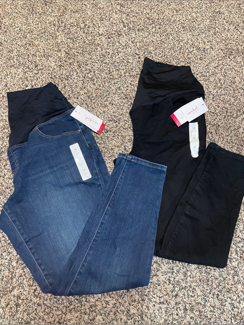 Isabel Maternity Stretch Skinny Over Belly Soft Denim Jeans Size 12 NWT